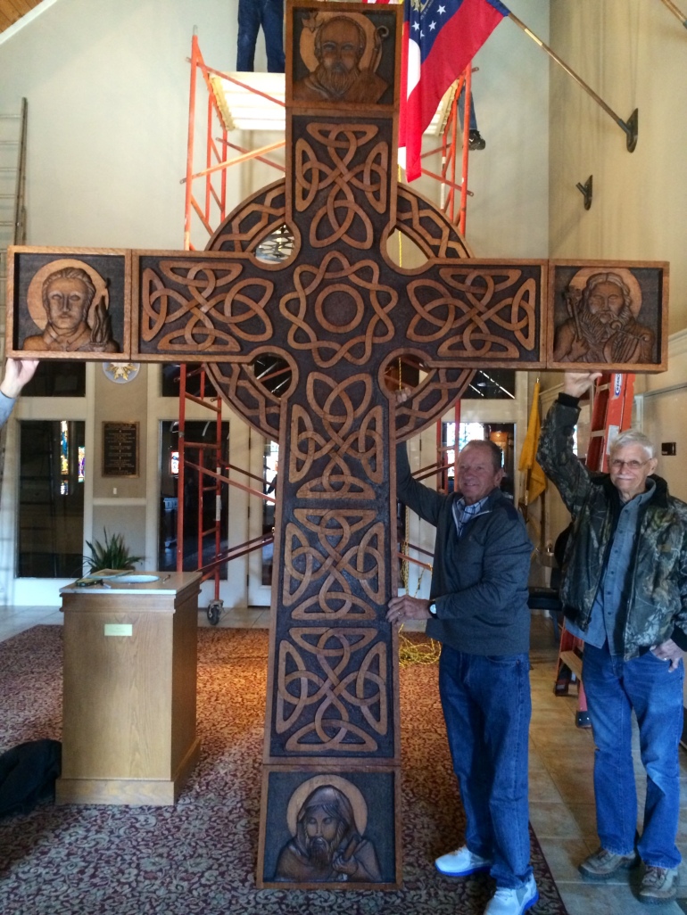Doug and John Installing the HIgh Cross